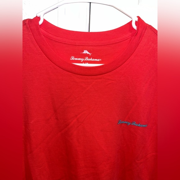 Tommy Bahama International Grounding Shirt Size Large Pink - Picture 2 of 5